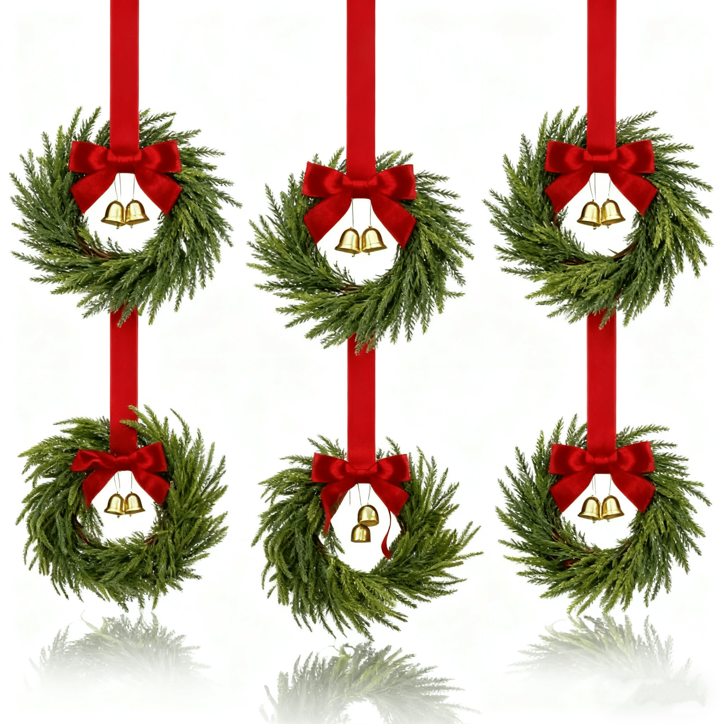 Mini Christmas Wreaths for Cabinets—Maximum Holiday Magic