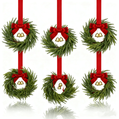 Mini Christmas Wreaths for Cabinets—Maximum Holiday Magic