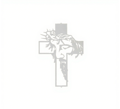 🔥Jesus Cross Metal Sign Christ Wall Art Decor
