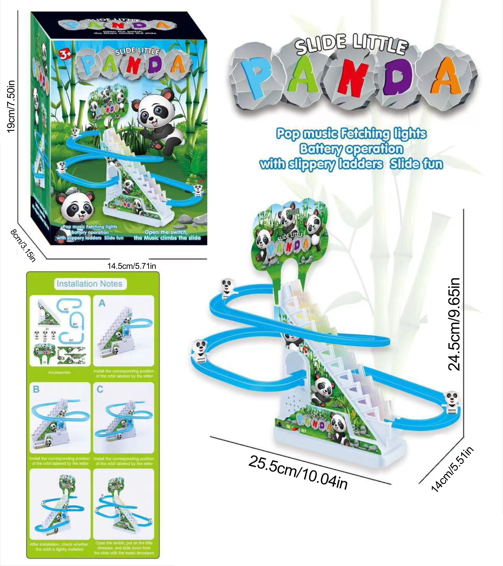 Stair Climbing Ducklings Race Track Set