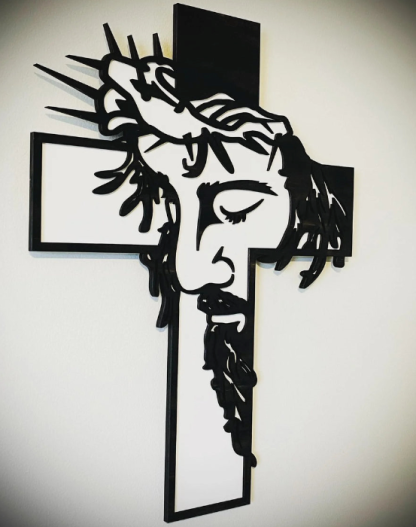 🔥Jesus Cross Metal Sign Christ Wall Art Decor