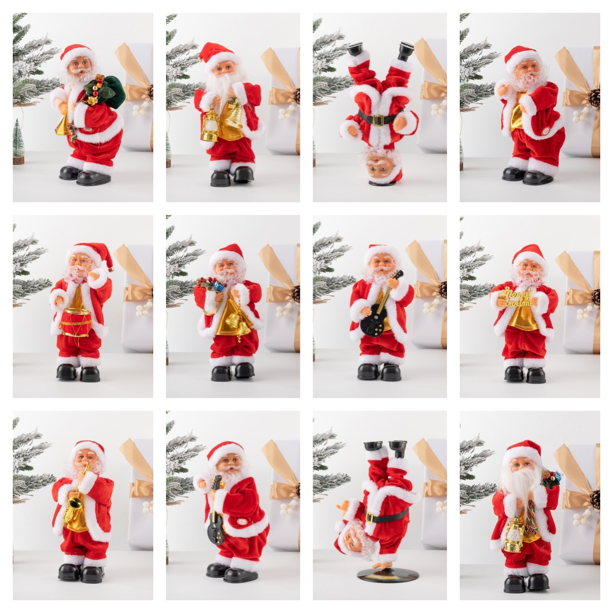 🎅Electric Climbing Santa With Music