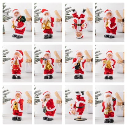 🎅Electric Climbing Santa With Music