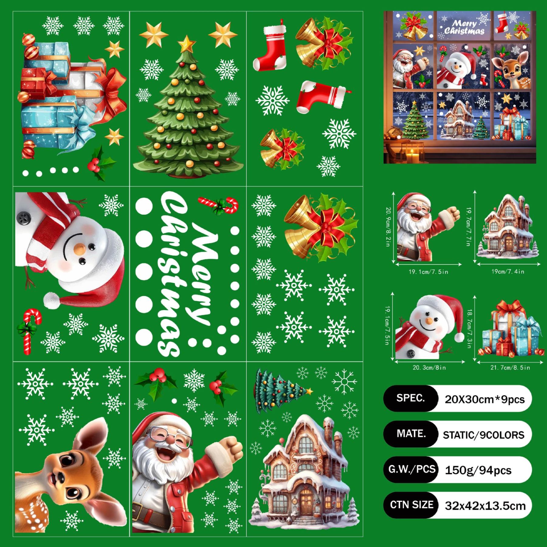 ✨LAST DAY: 50% OFF! 🎅🎄 Colorful Christmas Window Stickers