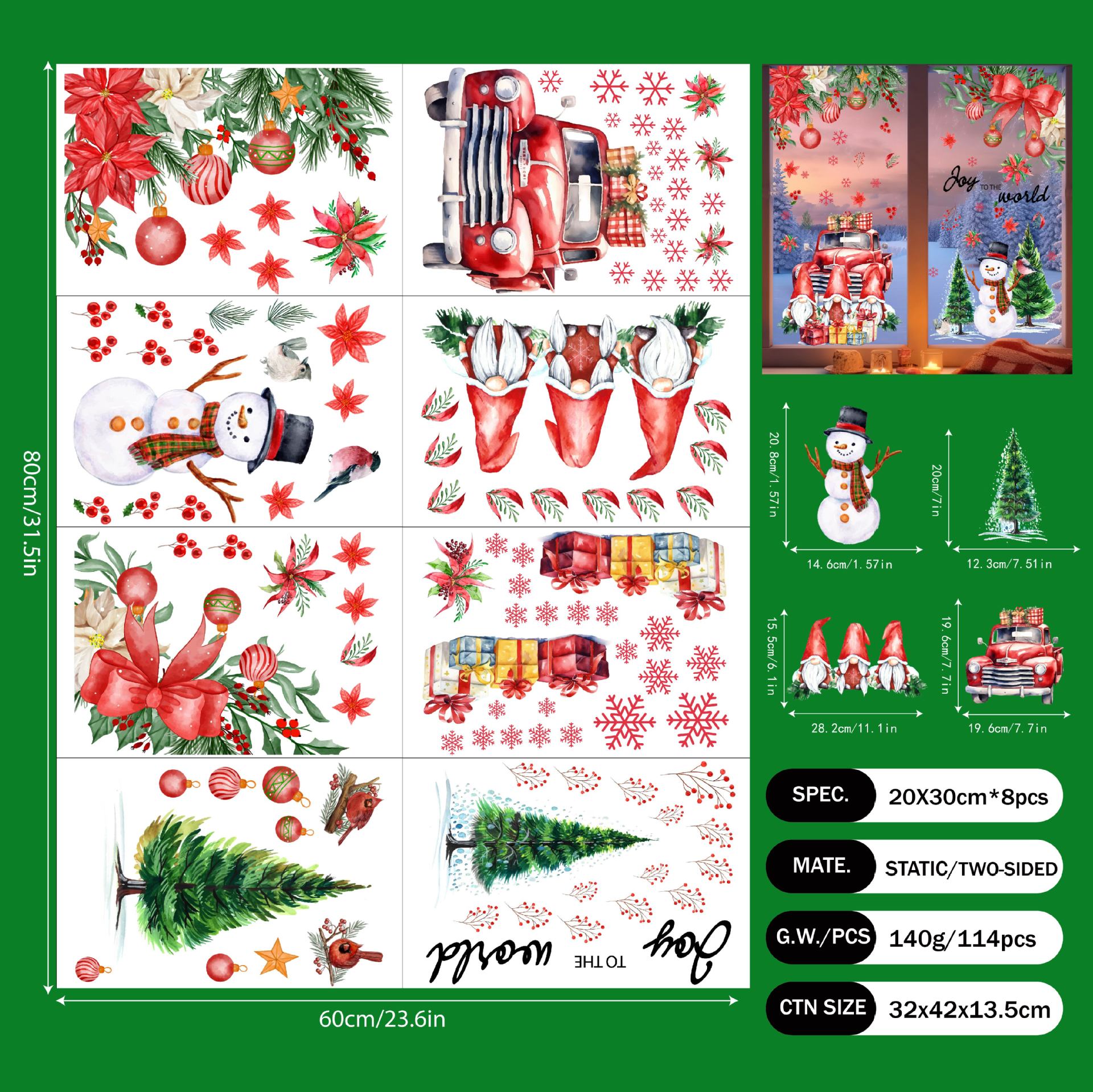 ✨LAST DAY: 50% OFF! 🎅🎄 Colorful Christmas Window Stickers
