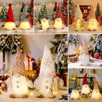 Glowing Christmas Plush Dwarf