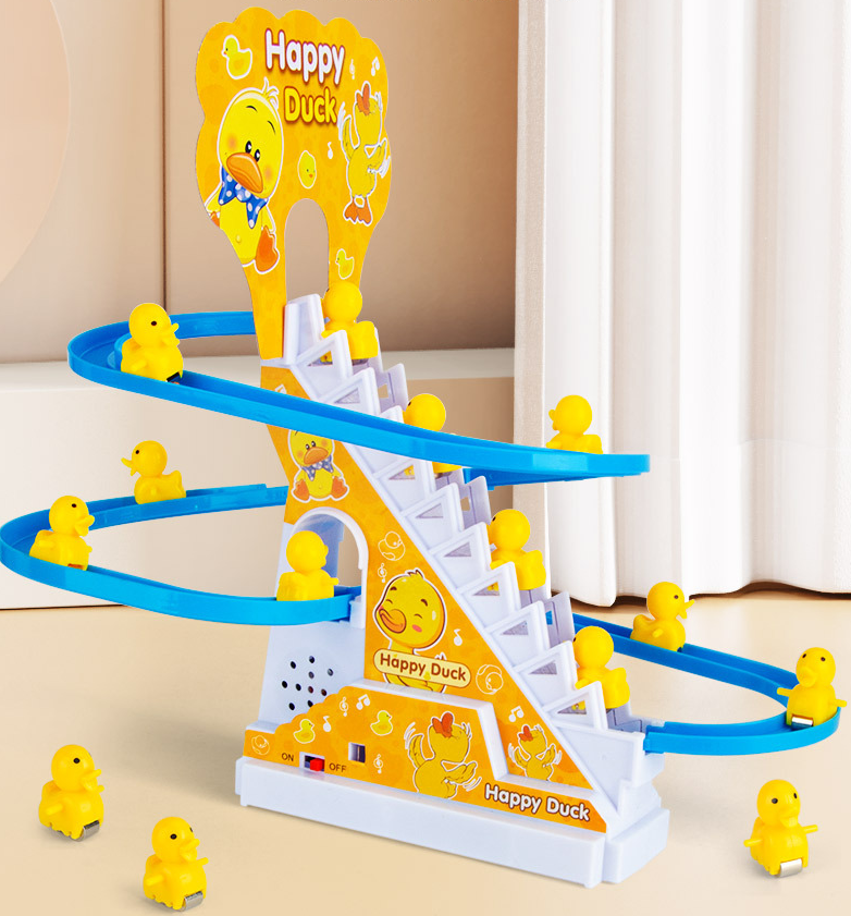 Stair Climbing Ducklings Race Track Set