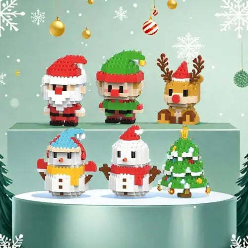 Santa Claus Design Building Blocks Toy
