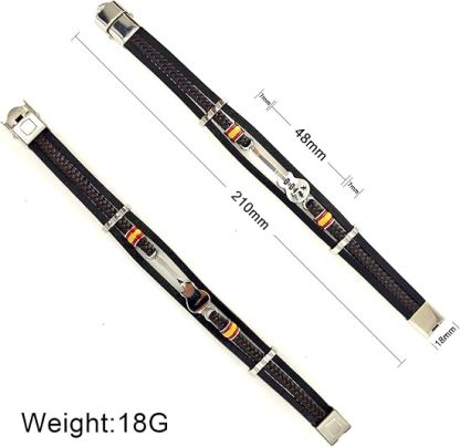 High-quality Leather Handmade Personalise Unique Bracelet Limited Edition(Guitar+Traditional guitar+ Beth+ Guitar Necklace+Music )