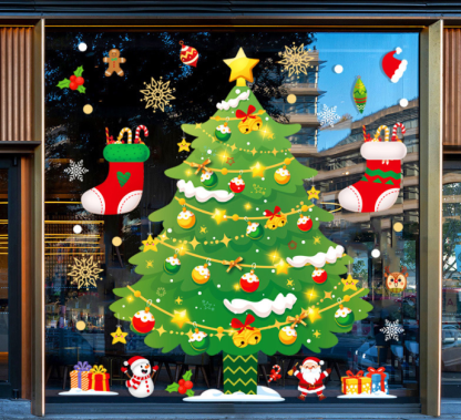 ✨LAST DAY: 50% OFF! 🎅🎄 Colorful Christmas Window Stickers(Cut to size freely)