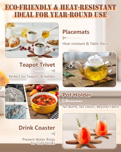 Walnut Wood Creative Heat Insulation Mat