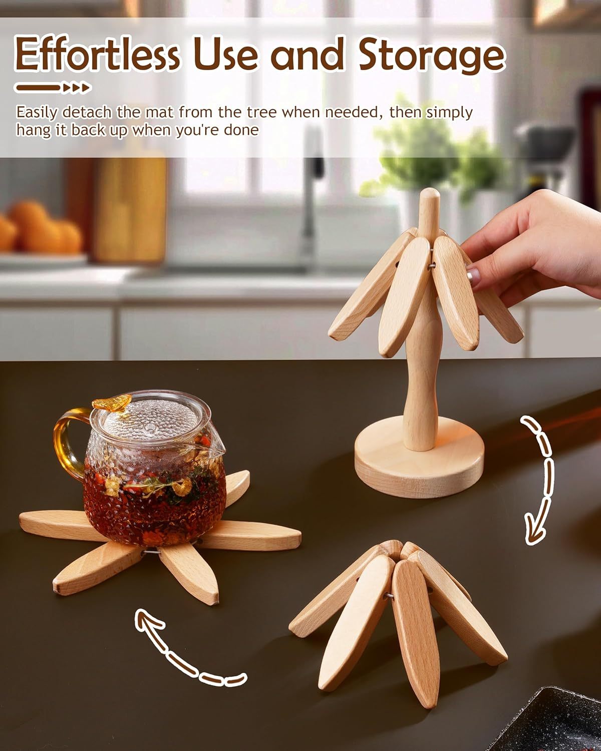 Walnut Wood Creative Heat Insulation Mat