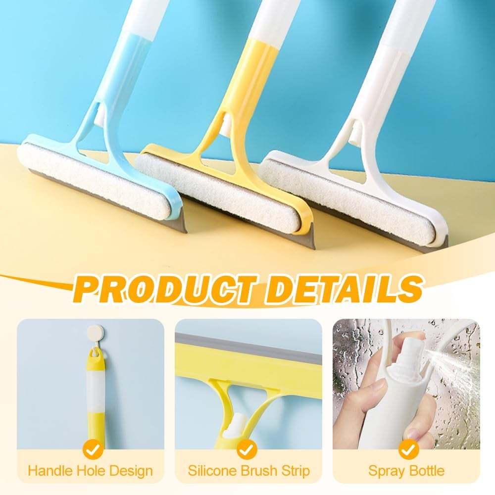 3-in-1 Window Cleaning Tool with Spray
