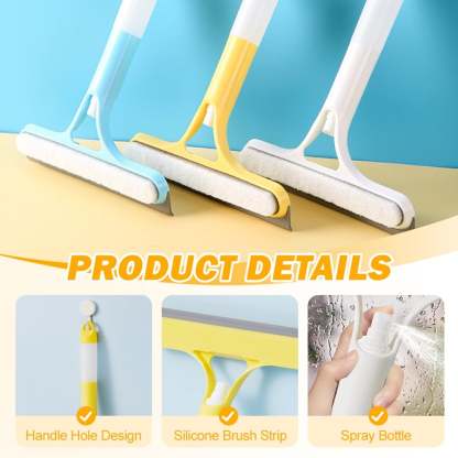 3-in-1 Window Cleaning Tool with Spray