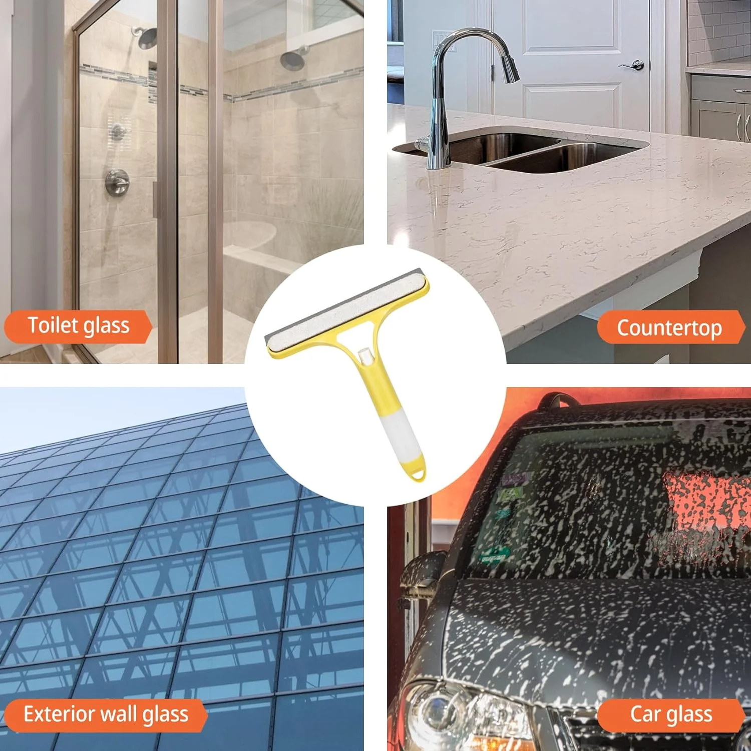 3-in-1 Window Cleaning Tool with Spray