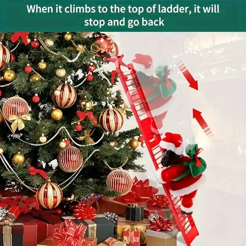 🎅 Early Christmas Sale🎅Electric Climbing Santa With Music