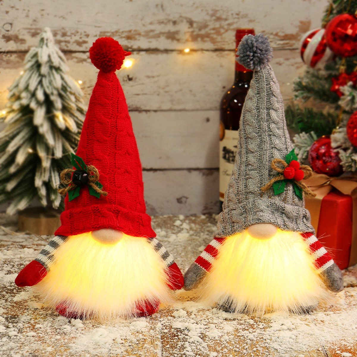 Glowing Christmas Plush Dwarf