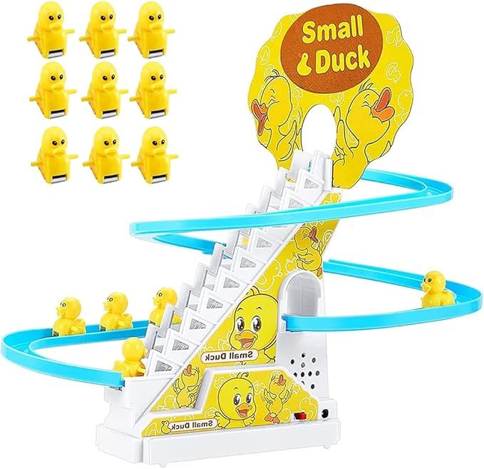 Stair Climbing Ducklings Race Track Set