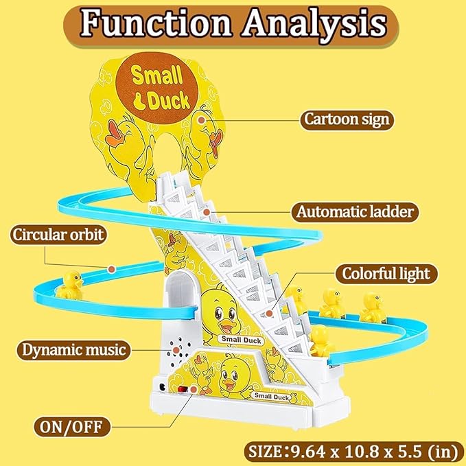 Stair Climbing Ducklings Race Track Set