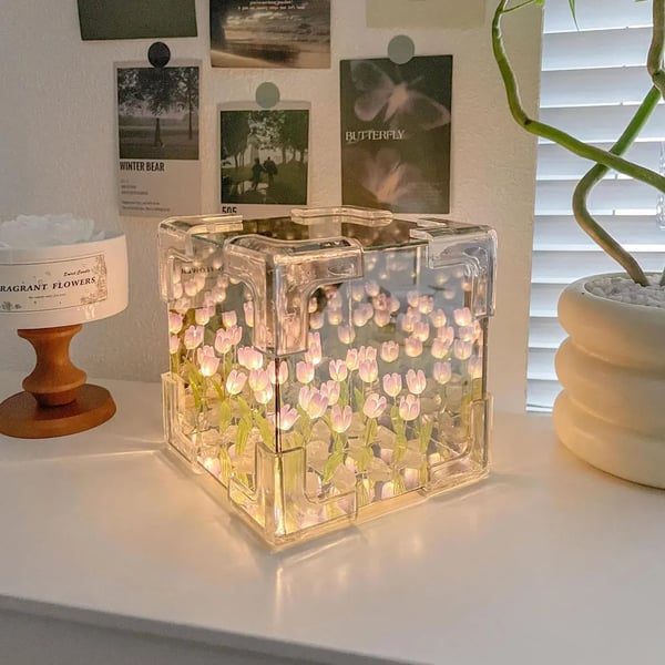 🌷Tulip Cube Mirror Lamp DIY Kit