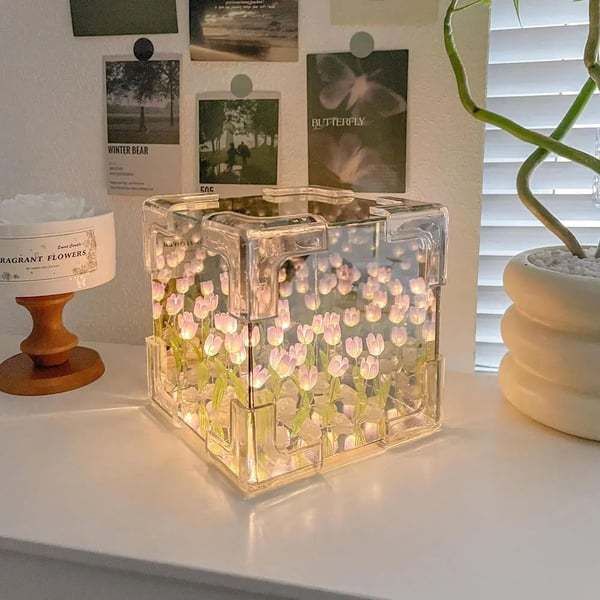 🌷Tulip Cube Mirror Lamp DIY Kit