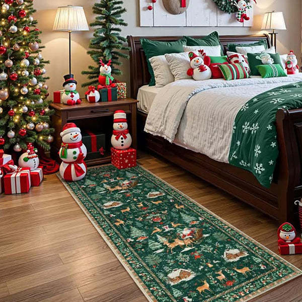  🎊Christmas Sale - 50% Off🎊 Soft, Non-slip Christmas Rugs, Home Decor