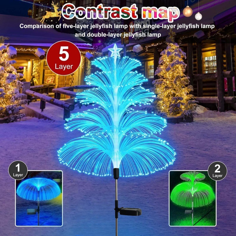 🎄Solar Garden Changing Jellyfish Lights