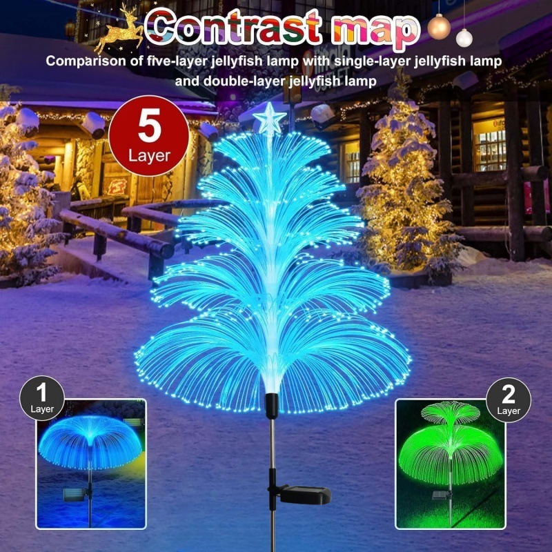 🎄Solar Garden Changing Jellyfish Lights