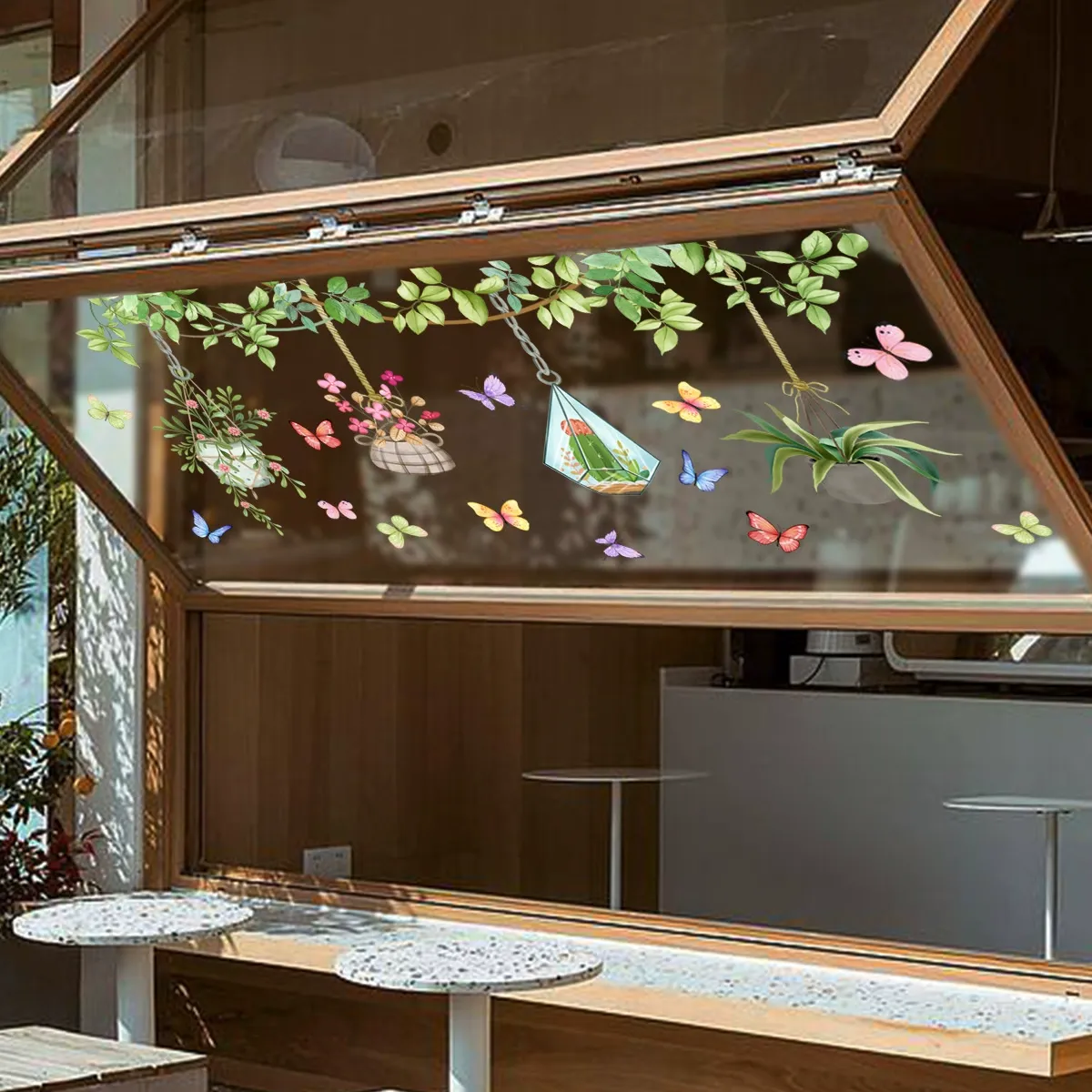 ✨LAST DAY: 50% OFF! - 💐Colorful Floral Bouquet Window Sticker🖼️(Cut to size freely)