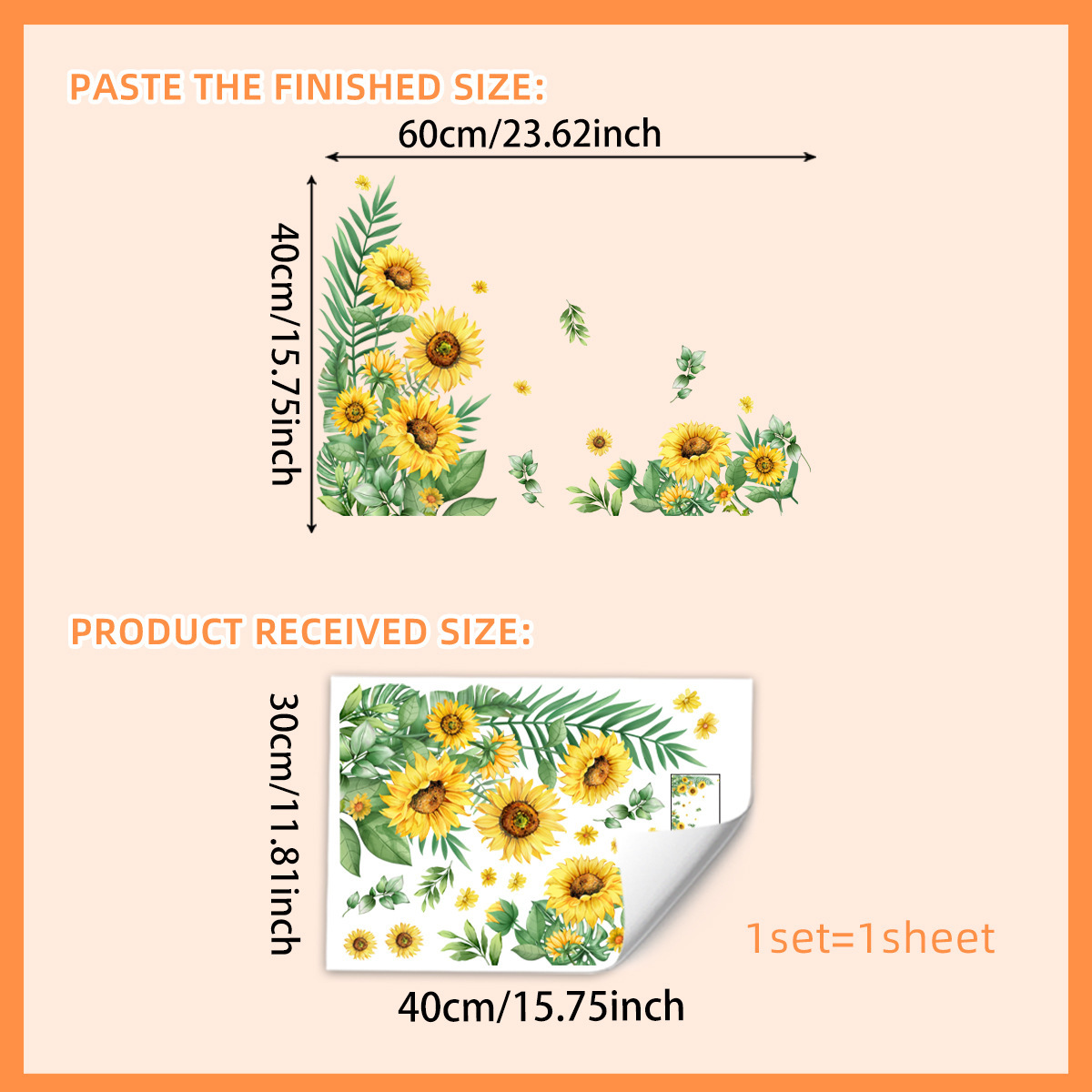 ✨LAST DAY: 50% OFF! - 💐Colorful Floral Bouquet Window Sticker🖼️(Cut to size freely)