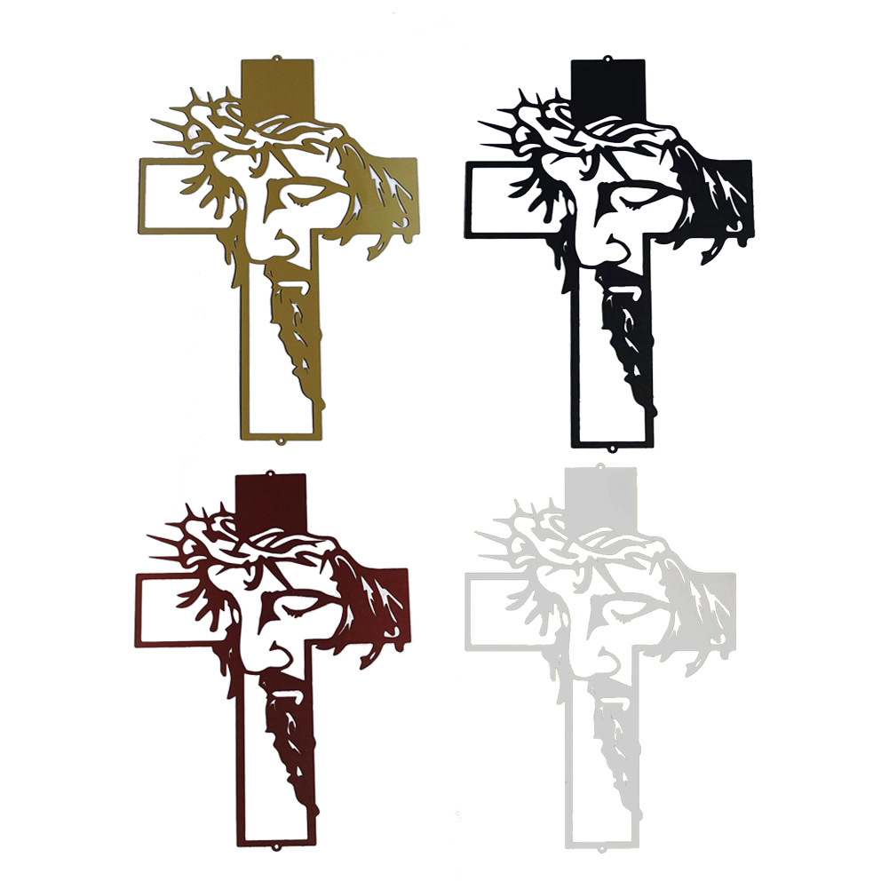 🔥Jesus Cross Metal Sign Christ Wall Art Decor