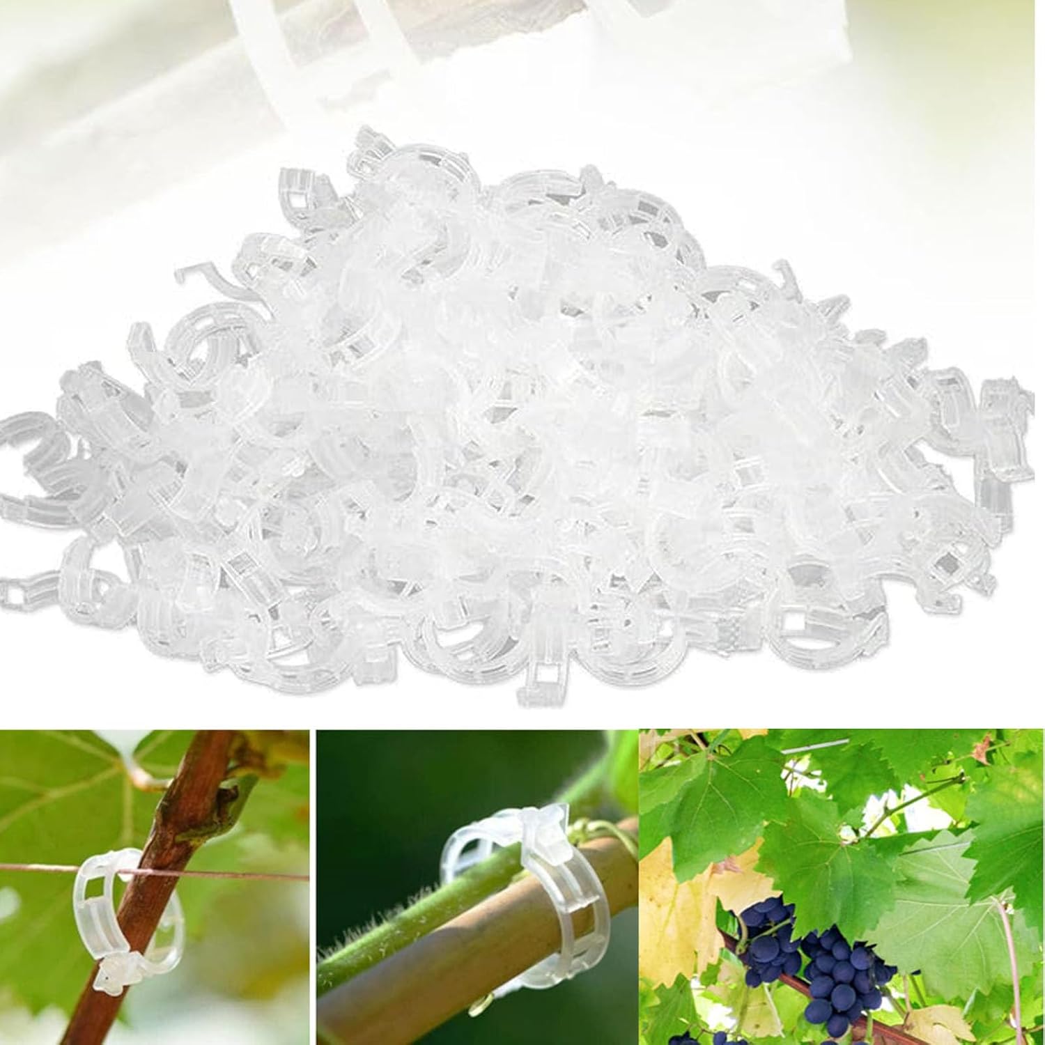 Tomato Clips, Plastic Trellis Clips