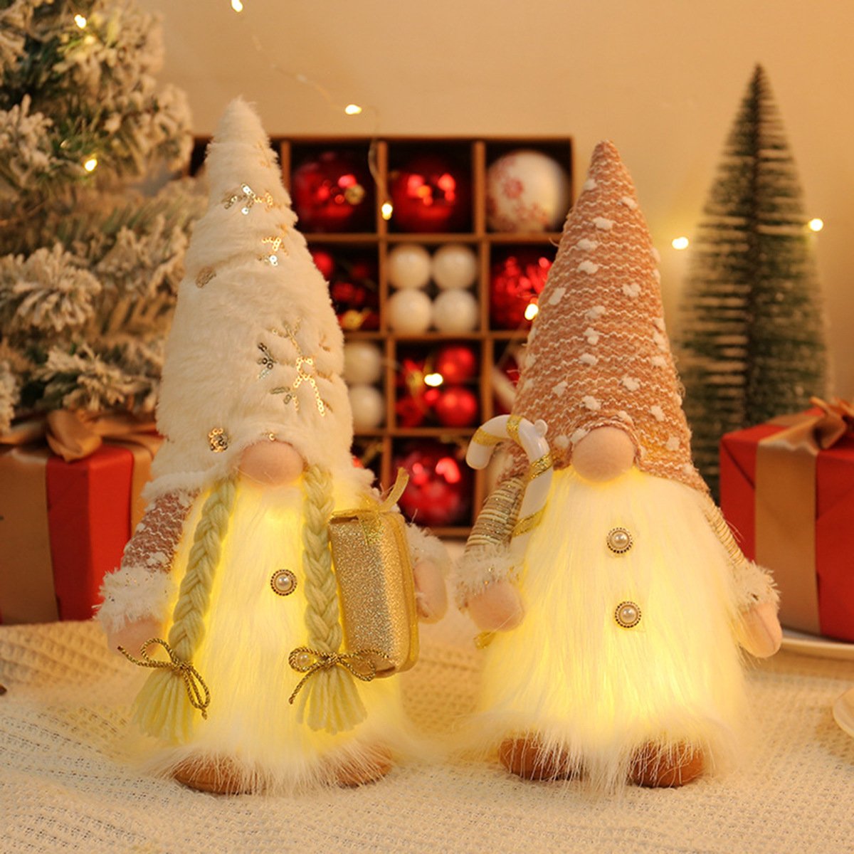 Glowing Christmas Plush Dwarf
