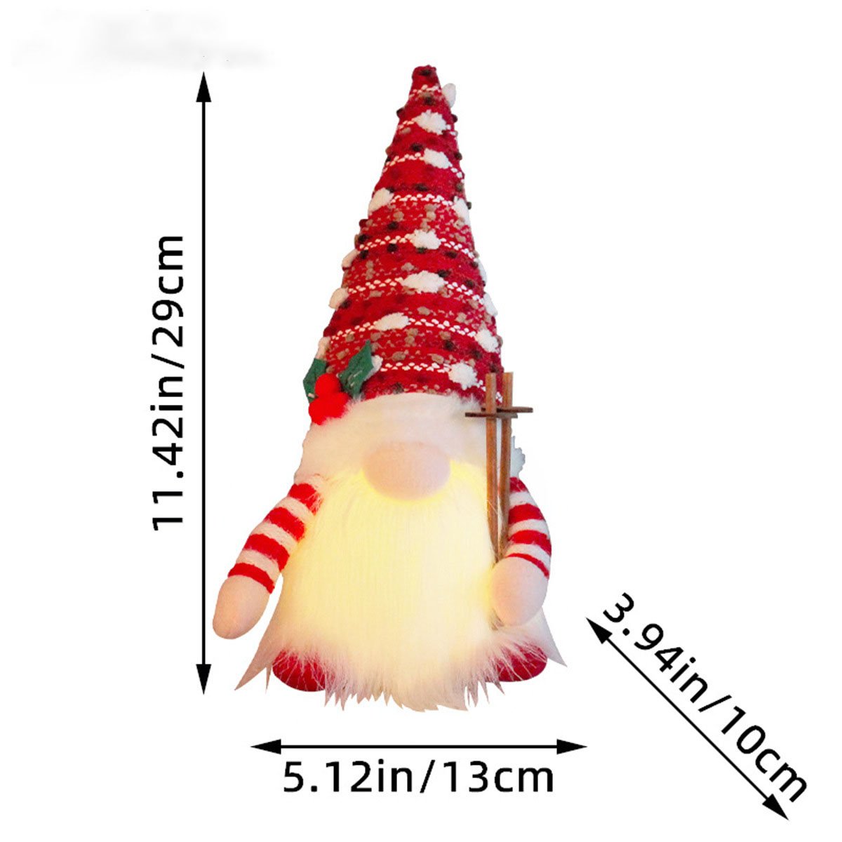 Glowing Christmas Plush Dwarf