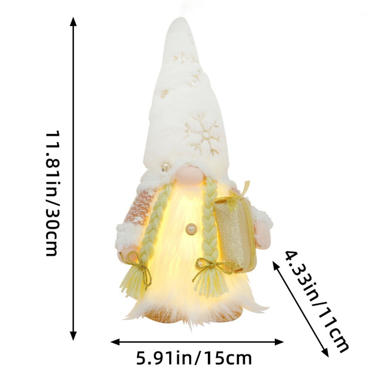 Glowing Christmas Plush Dwarf