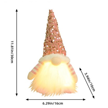 Glowing Christmas Plush Dwarf