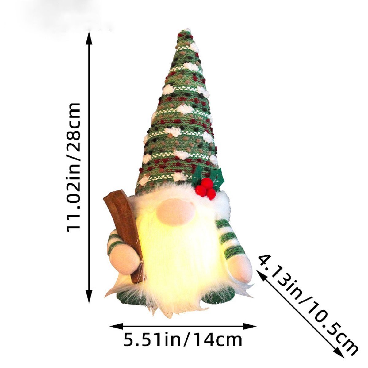 Glowing Christmas Plush Dwarf