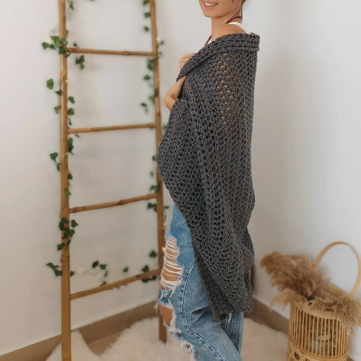 🧶Women's Knitted Cocoon Shawl🧣