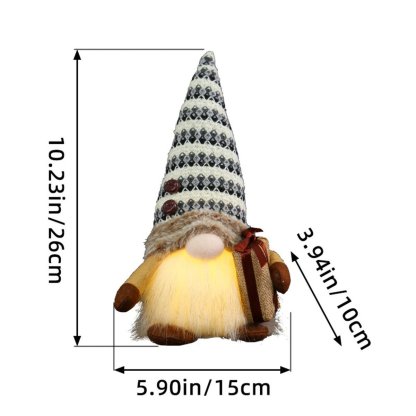 Glowing Christmas Plush Dwarf