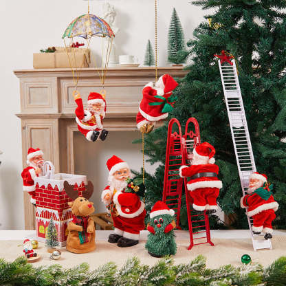 🎅 Early Christmas Sale🎅Electric Climbing Santa With Music