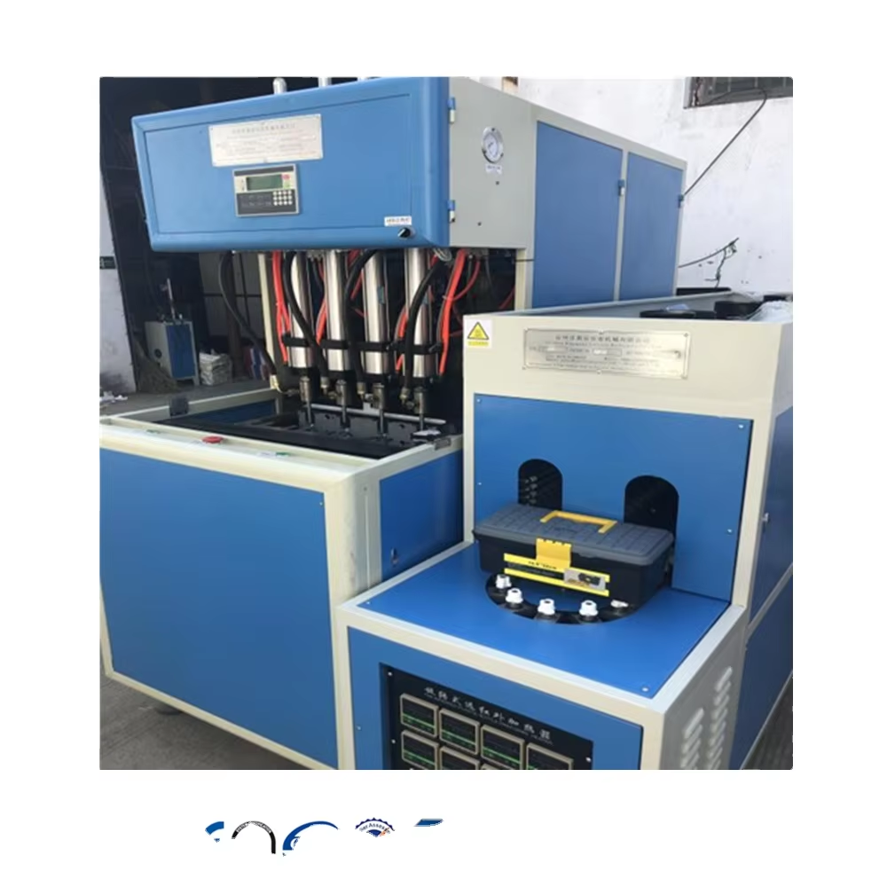 LT-S4-2L semi automatic 4 cavity 2L stretching blow molding machine