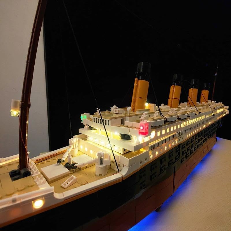 USB Light Kit for LEGO 10294 Creator Titanic(For 9090 pieces VRSION )