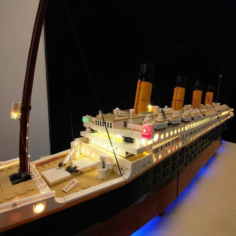USB Light Kit for LEGO 10294 Creator Titanic(For 9090 pieces VRSION )