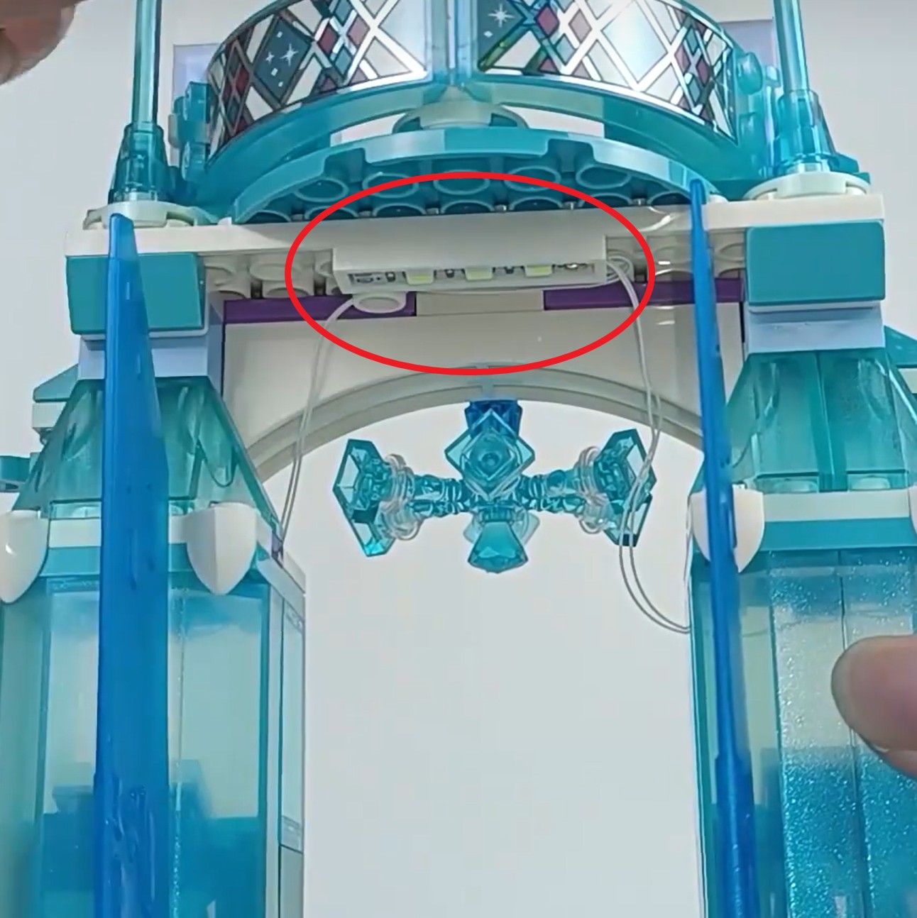 USB LED Light Set for Lego 41148 Elsa's Magical Ice Palace