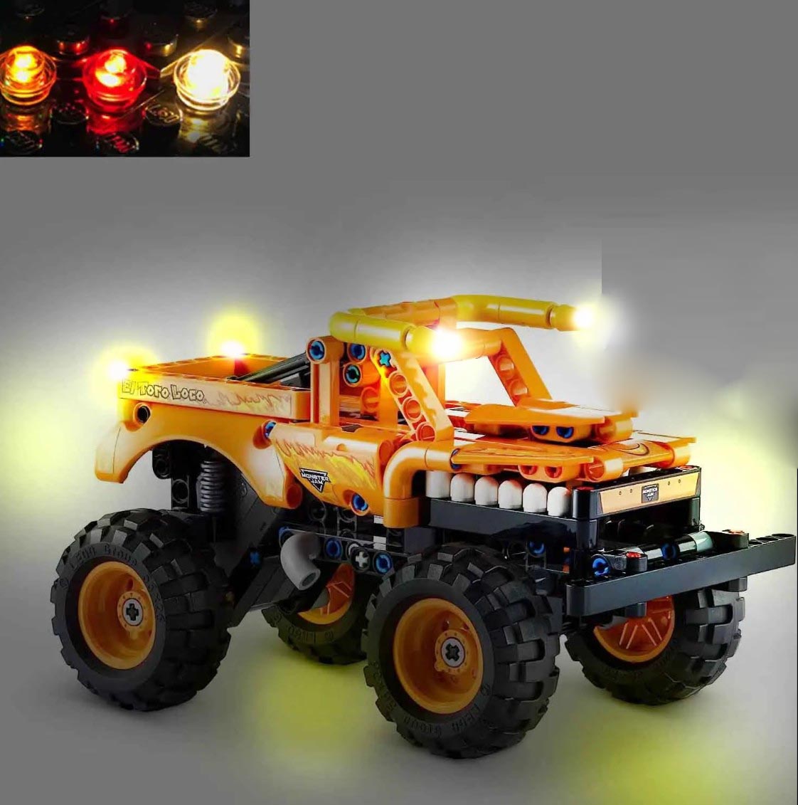 USB Light Kit for LEGO 42135 Technic Monster Jam El Toro Loco