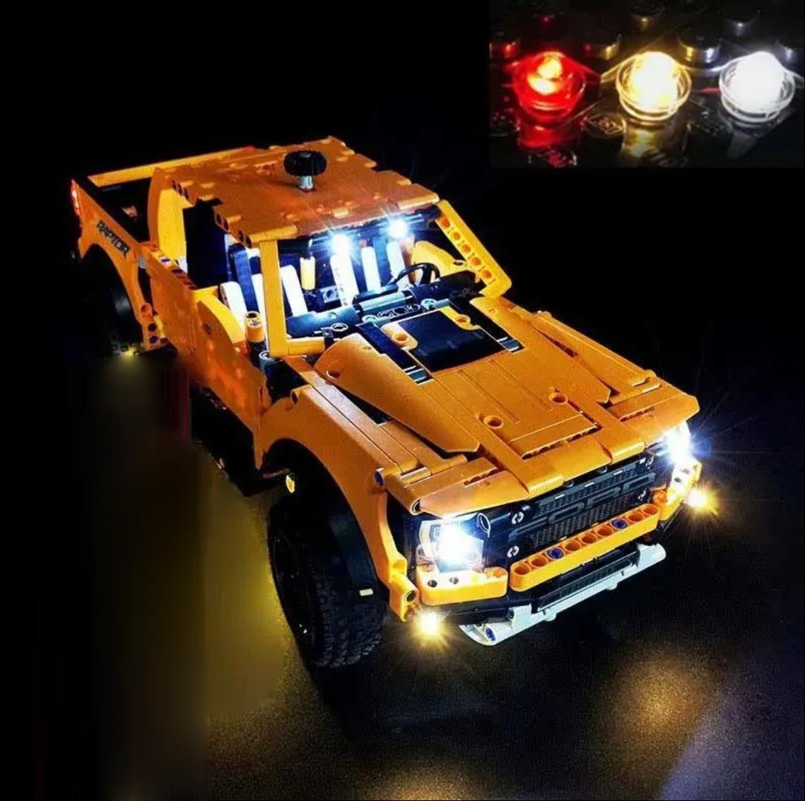 USB Lights Kit for Lego 42126 F-150 High Tech Vehicle Raptor Pickup Car