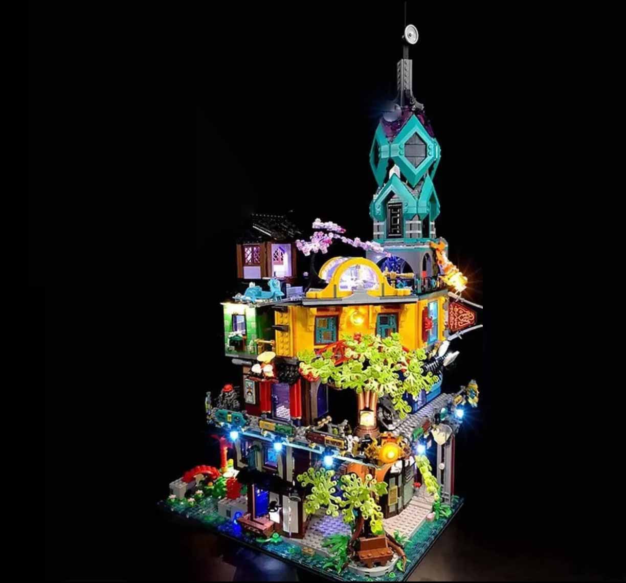USB Lighting Kit for LEGO 71741 Ninjago City Garden