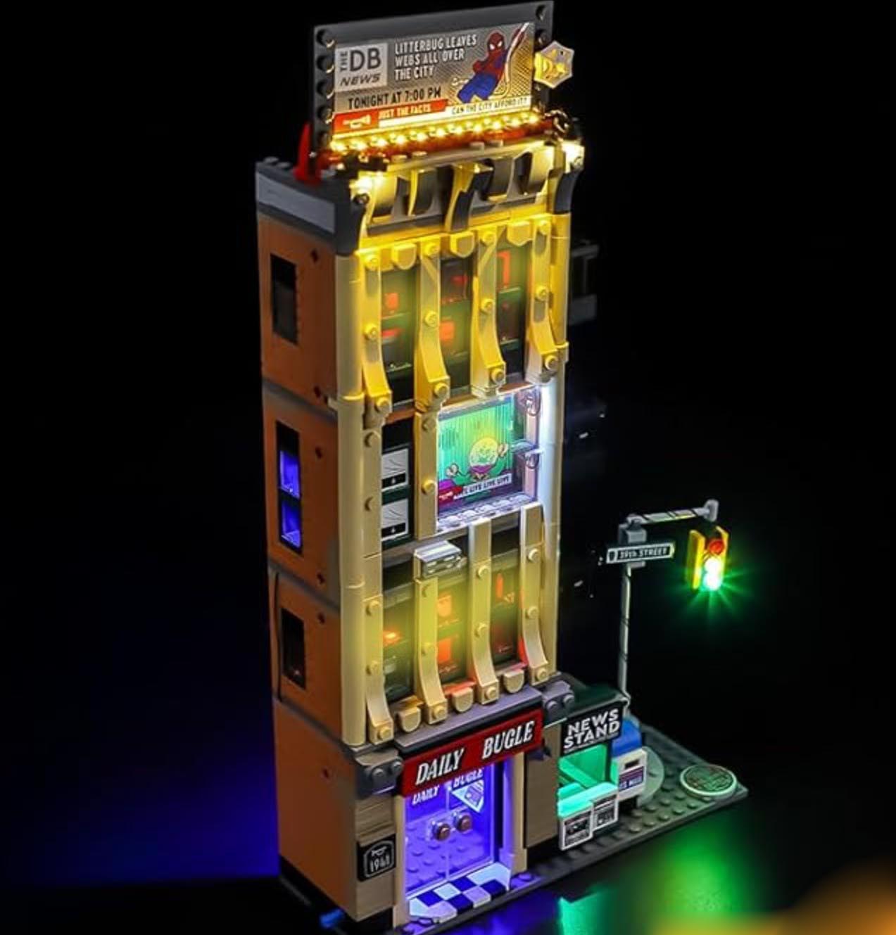 USB Light Kit for Lego 76342 Spider-Man vs. Mysterio: The Daily-Bugle