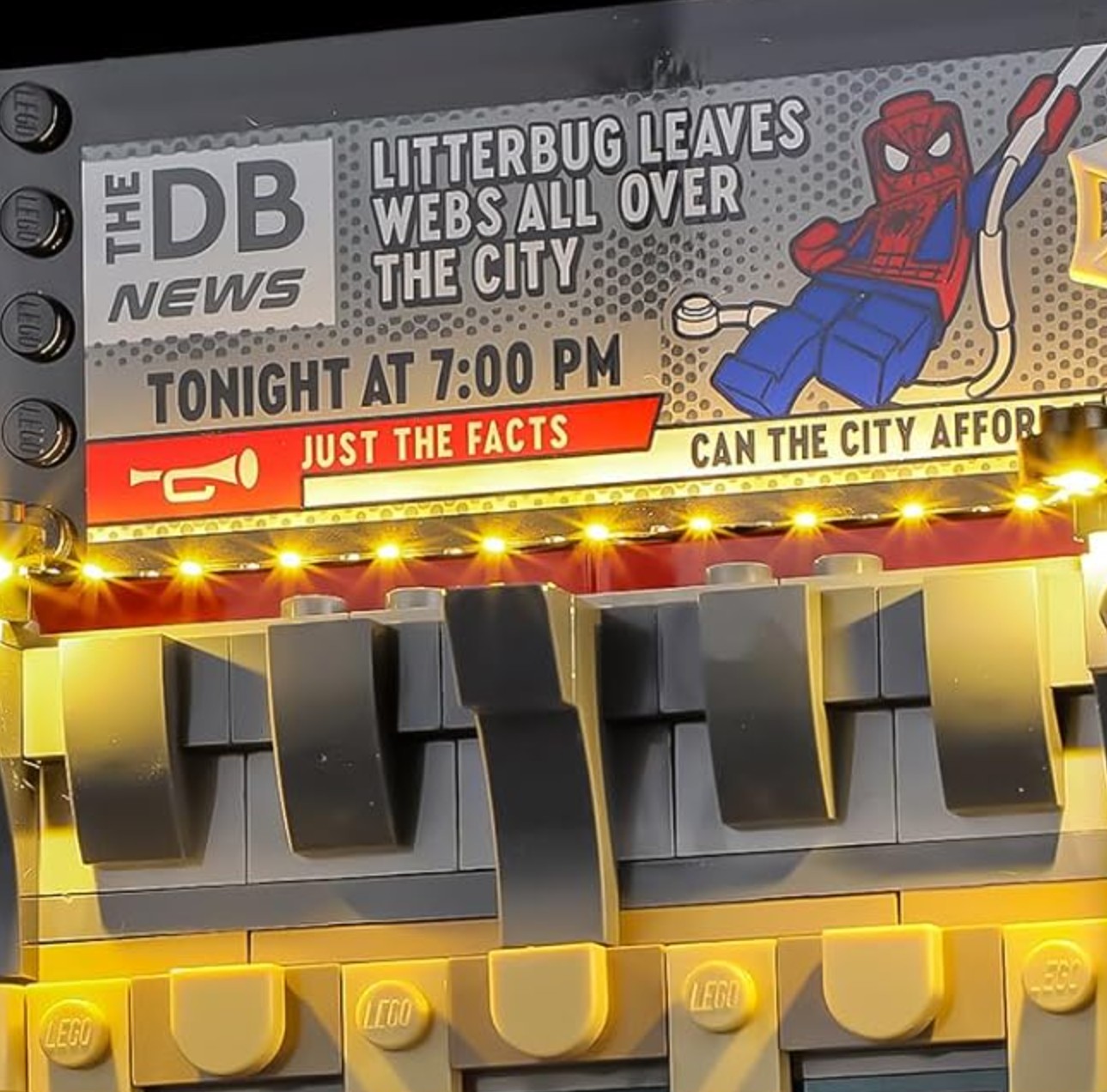 USB Light Kit for Lego 76342 Spider-Man vs. Mysterio: The Daily-Bugle