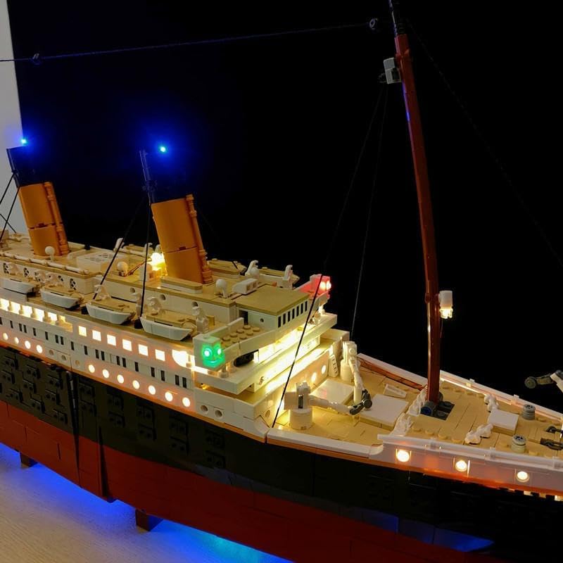 USB Light Kit for LEGO 10294 Creator Titanic(For 9090 pieces VRSION )